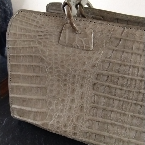 CROCODILE HANDBAG CELESTINA, Exclusive Specialist In Exotic Skins - Picture 8 of 13